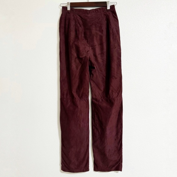Peruvian Connection Suede High Rise Straight Leg Pants - Picture 2 of 10